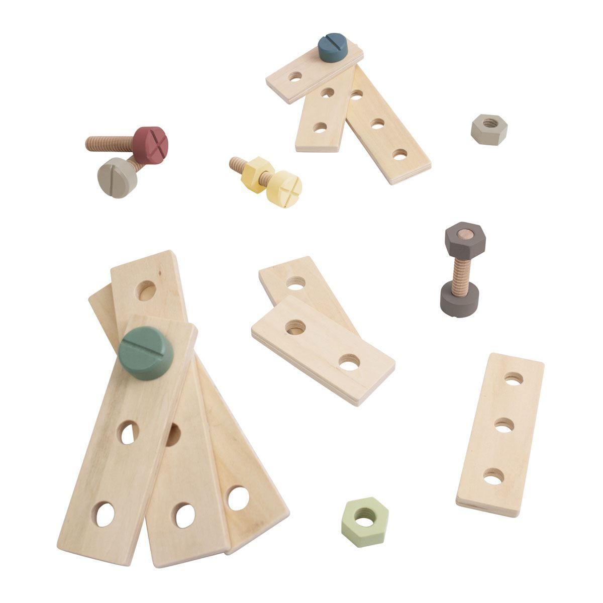 Sebra Sebra Byggesett i tre - Nuts and Bolts Treleke