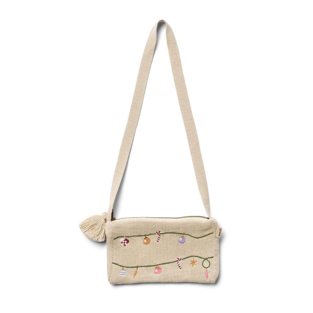 Wheat Wheat Heklet Veske Dagmar Broderi Offwhite