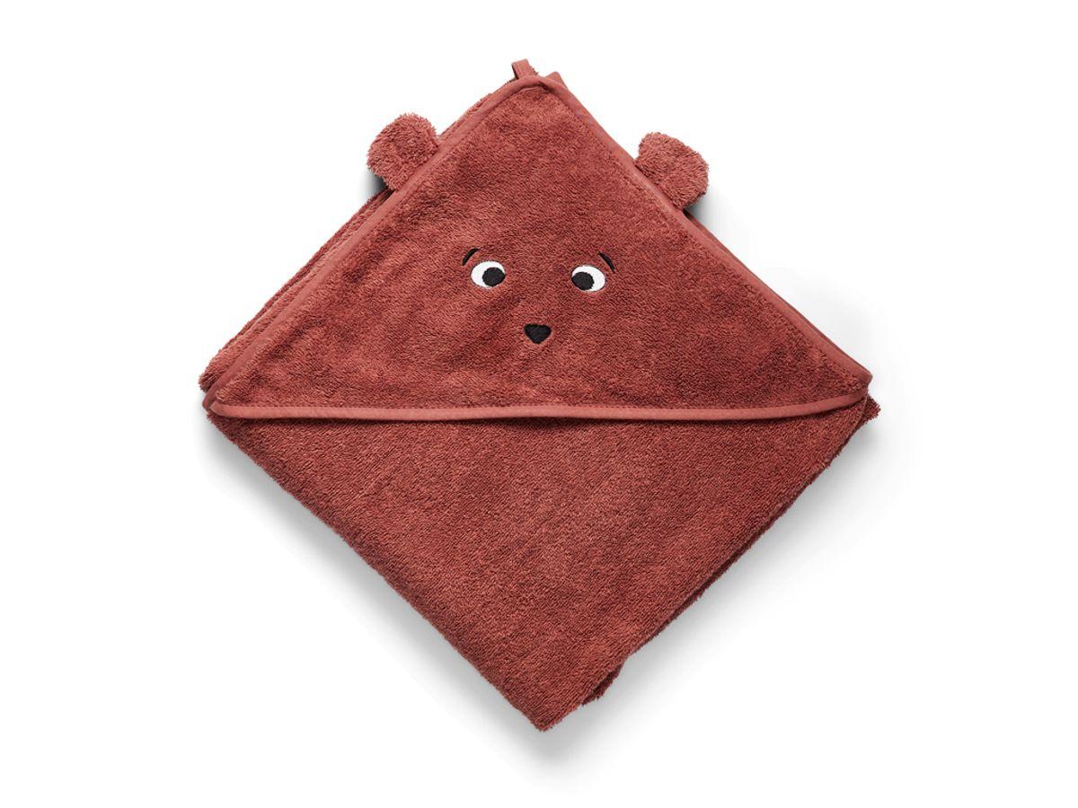 Nuuroo Nuuroo Aki Hooded Junior Towel Mahogany (100x100cm)