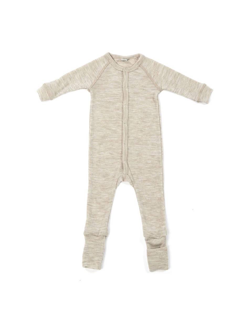 Smallstuff Smallstuff Pysjamas Ull Natur (Prematur: 44)