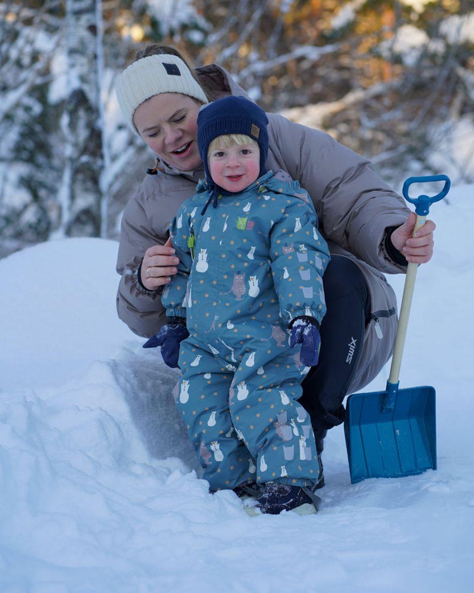 Kattnakken Kattnakken Vinterdress Baby Snø Tolvmeterskogen Hav (74 / 9 mnd)
