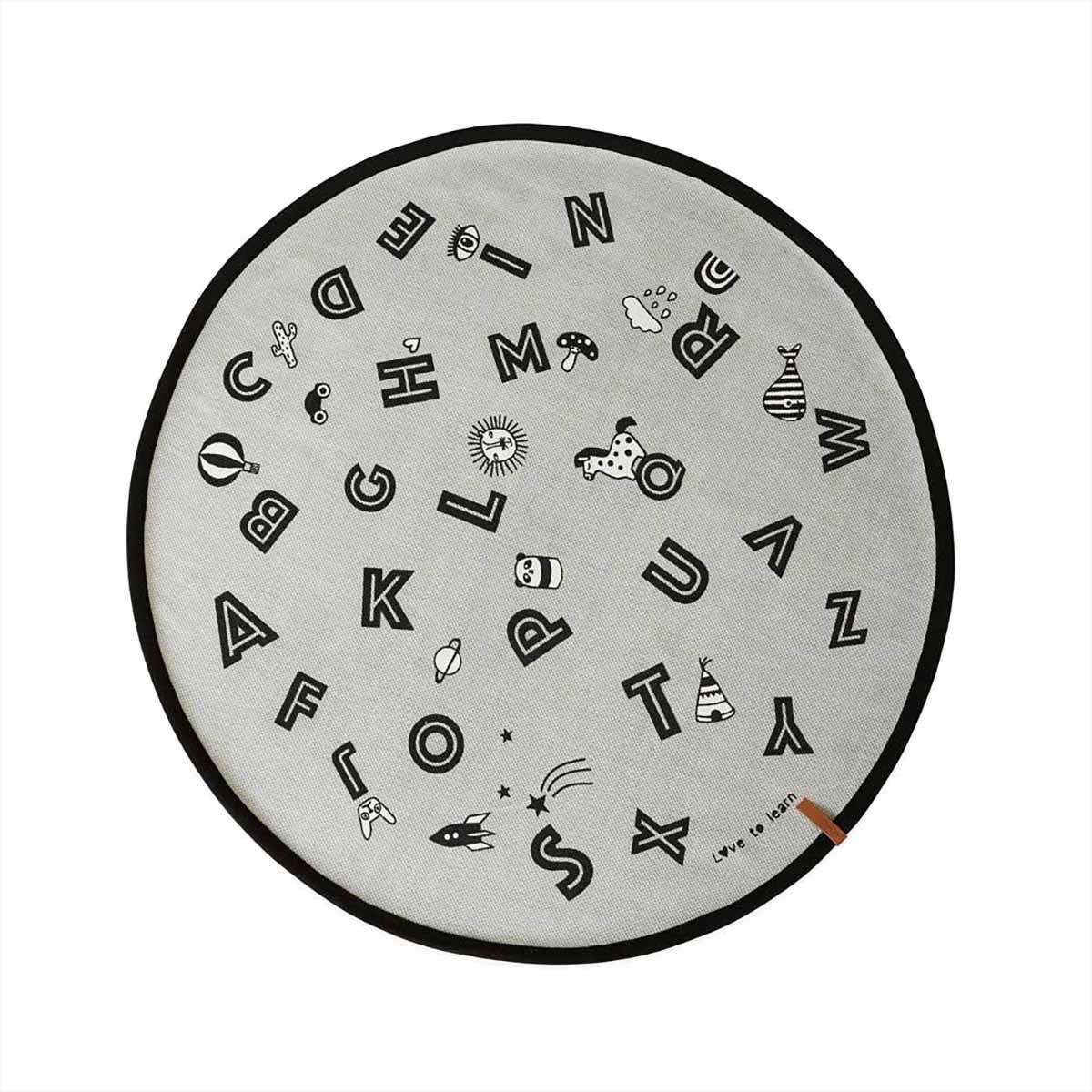 OYOY OYOY The Alphabet Teppe Light Grey (Onesize)