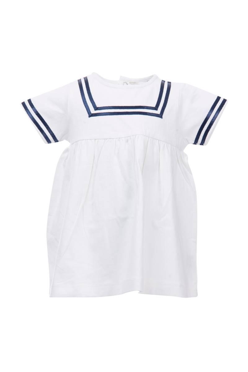 Salto Salto Sailor Baby Jersey Kjole Hvit/Marine (62/68)