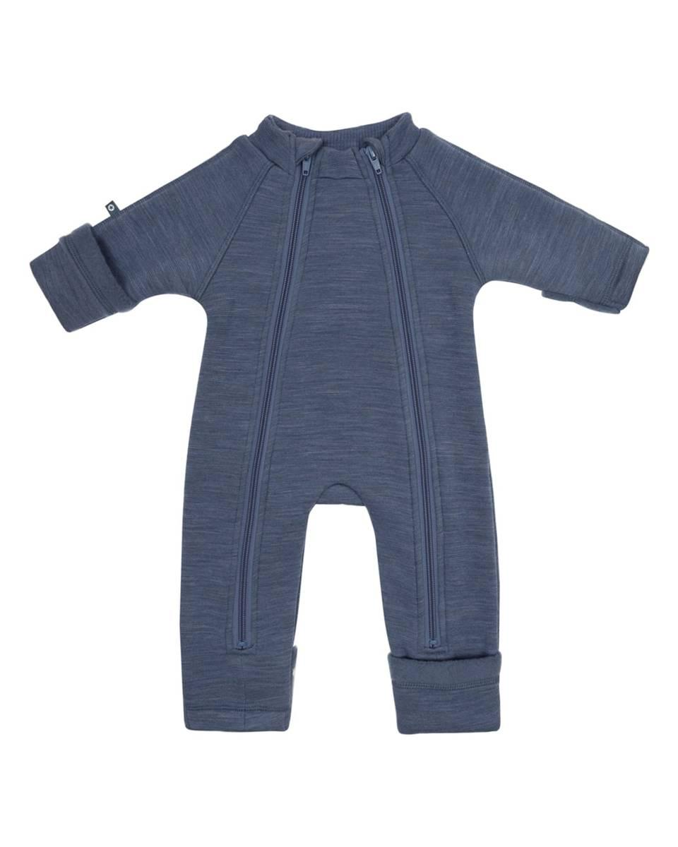 Smallstuff Smallstuff Jumpsuit Ull 2 Zip Denim Melange (56/62: 2-3mnd)