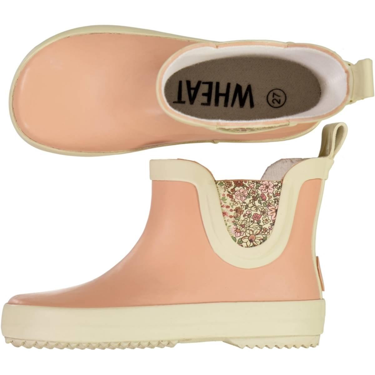 Wheat Footwear Wheat Rubber Boot Beta Ankelstøvel Barely Beige Flowers (25)