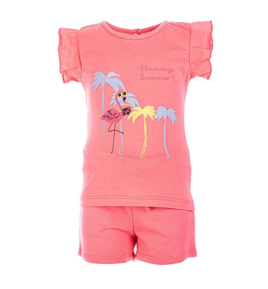 Salto Salto Flamingo Shorts Sett Rosa (98/104)
