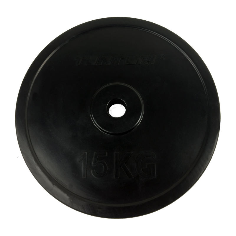 Tunturi Tunturi gummivektplate - 15 kg