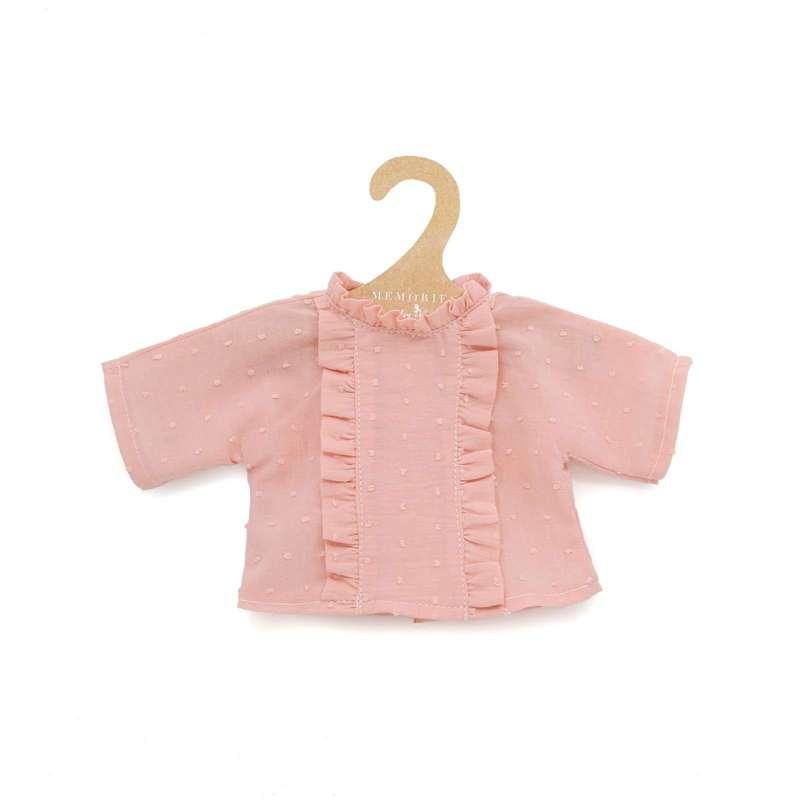 Asi Dukker Asi Dukker - Dukkeklær Bluse med volanger Rosa - Onesize