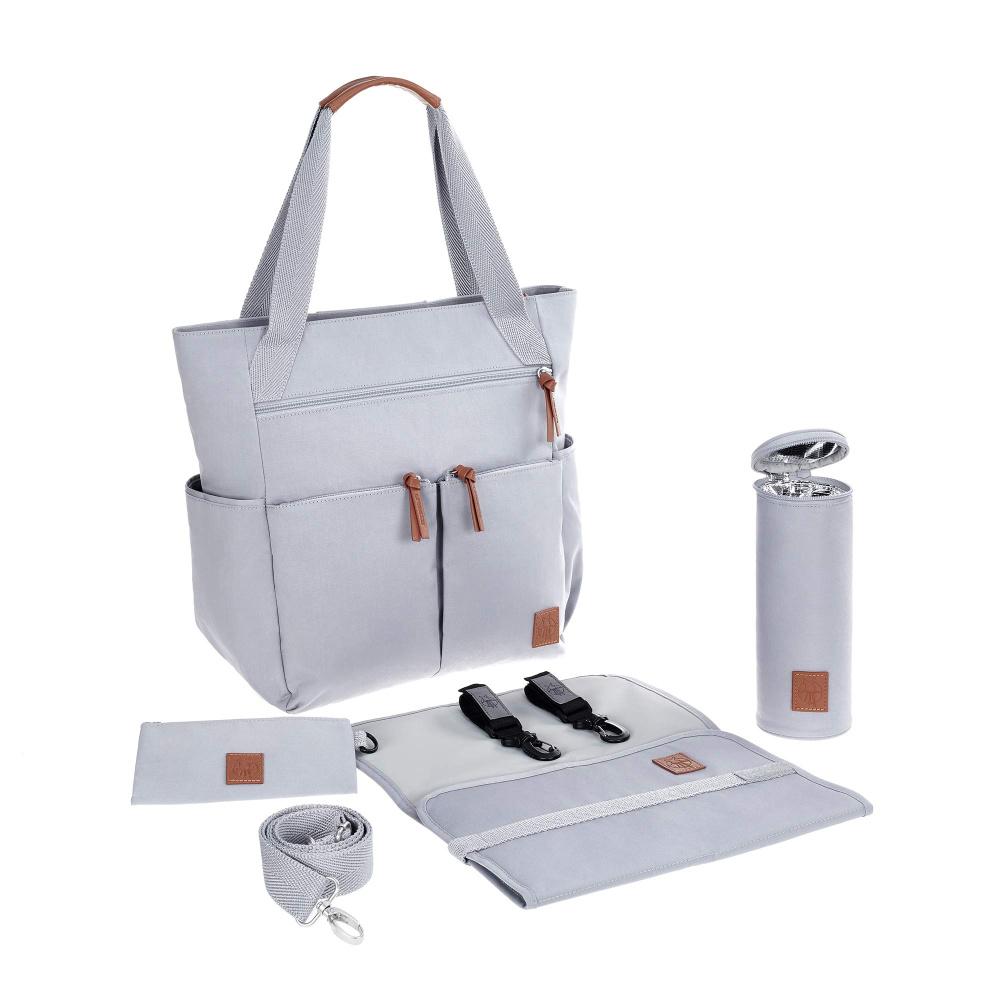 Lässig Lässig - Stellebag med utstyr Vintage Friisa Grey - Onesize