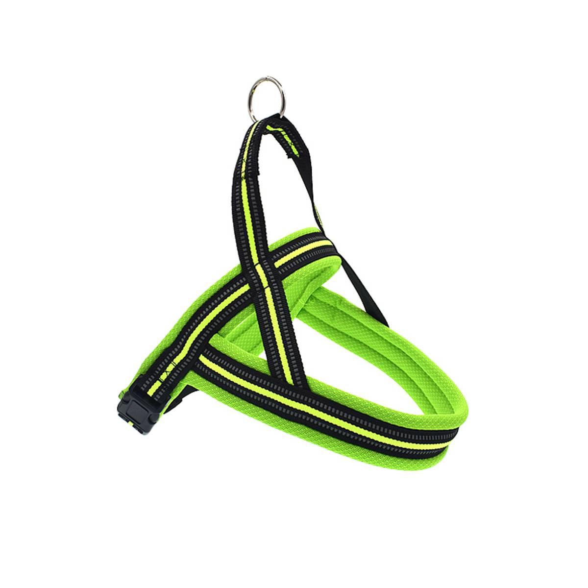 Pawsome Neon hundesele med refleks og padding (XS)