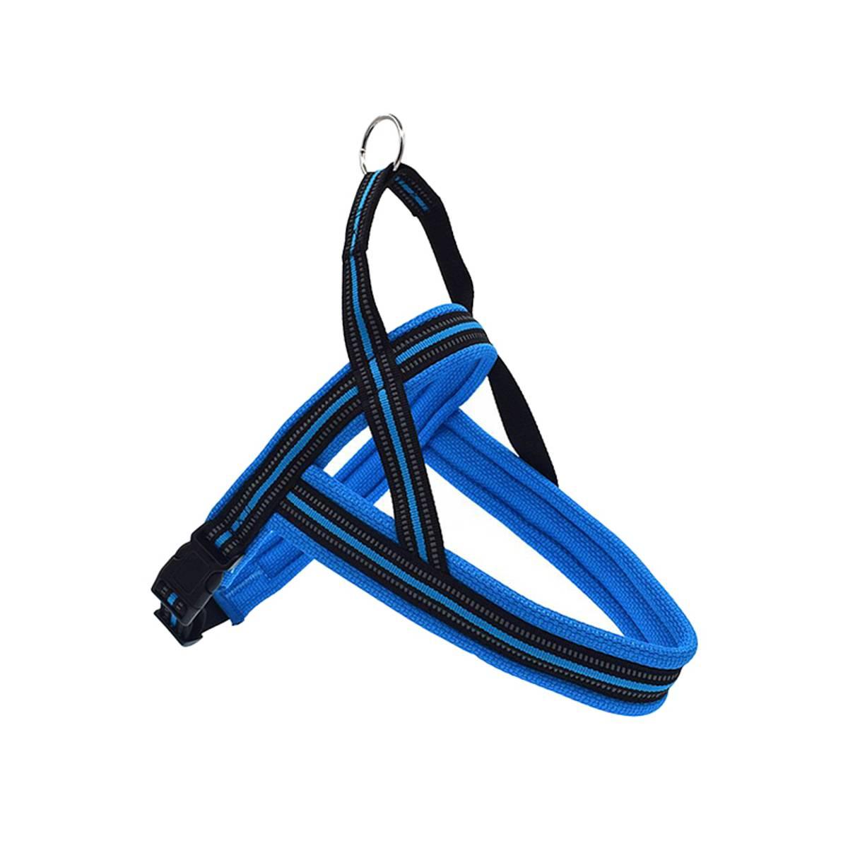 Pawsome Blå hundesele med refleks og padding (XS)