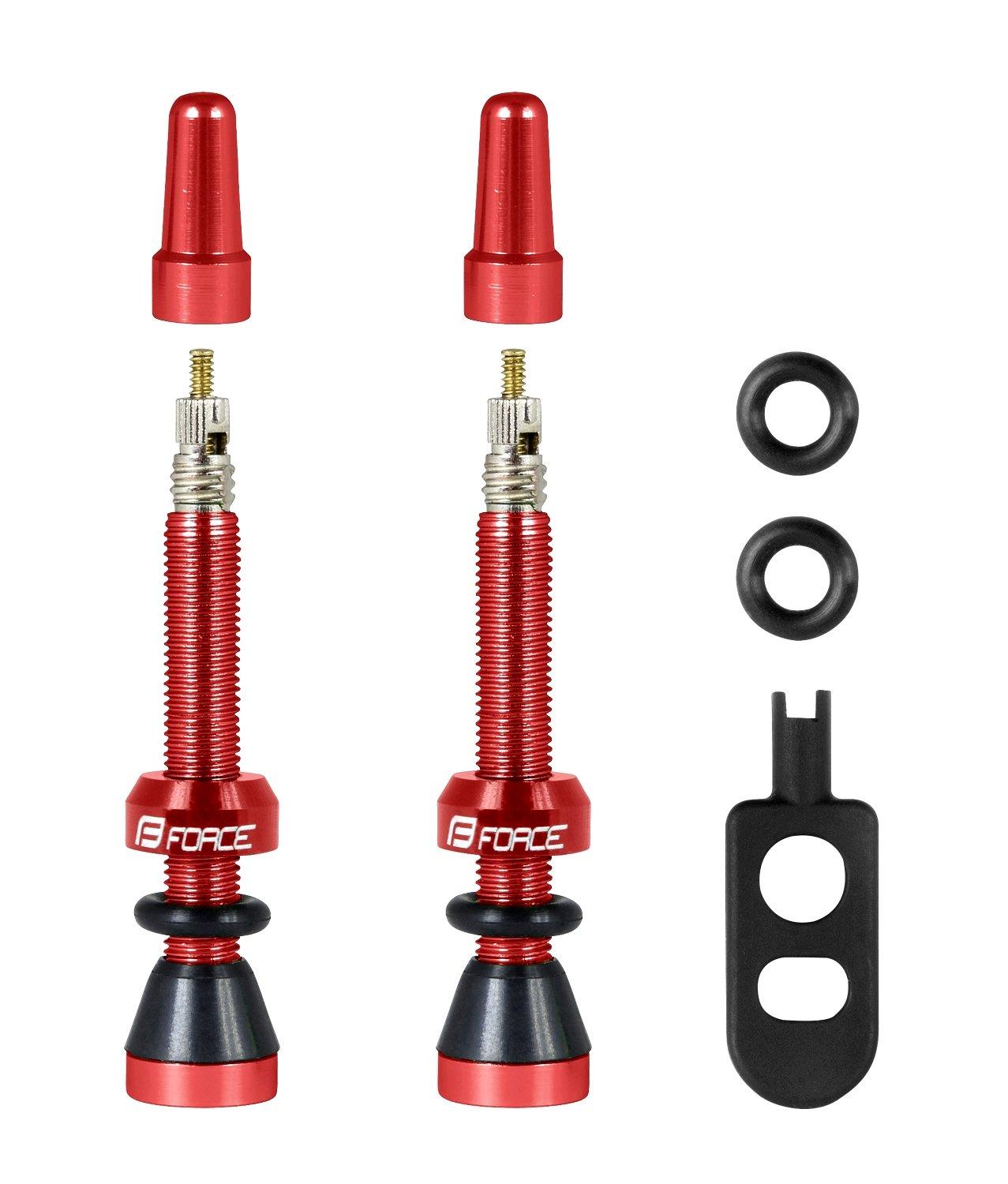 Force Force ventilsett til tubeless rød