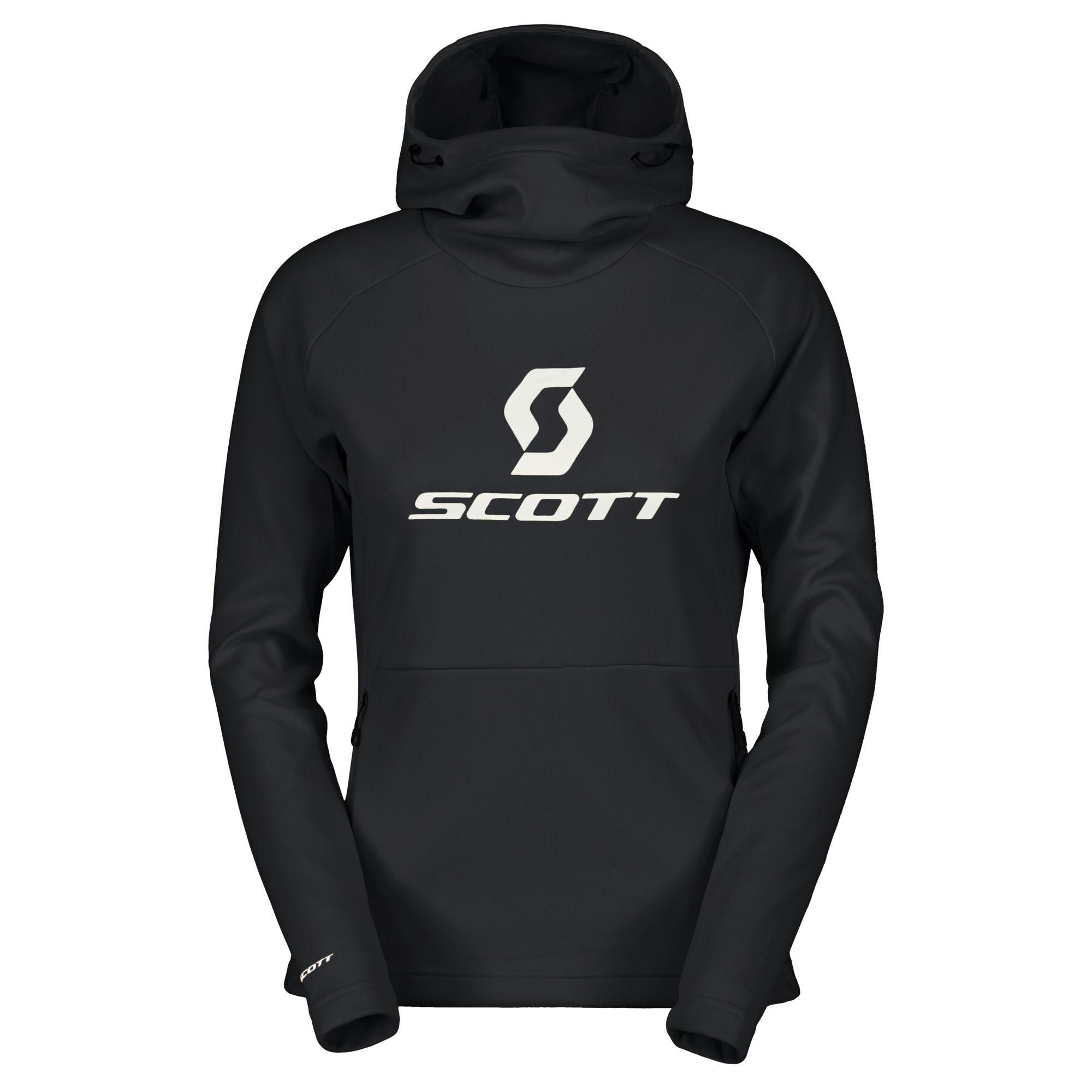 SCOTT SCOTT Defined Mid Hoodie Sort til Kvinner