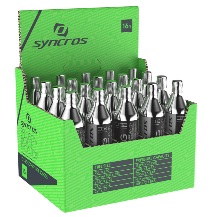 Syncros Syncros Co2-patroner 16 gram, Pakke med 20 stk
