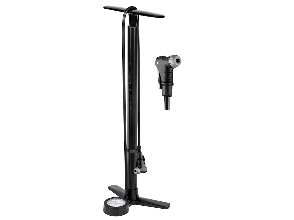 Force FORCE Magna 2.0 fotpumpe med manometer 11 bar/160 PSI sort