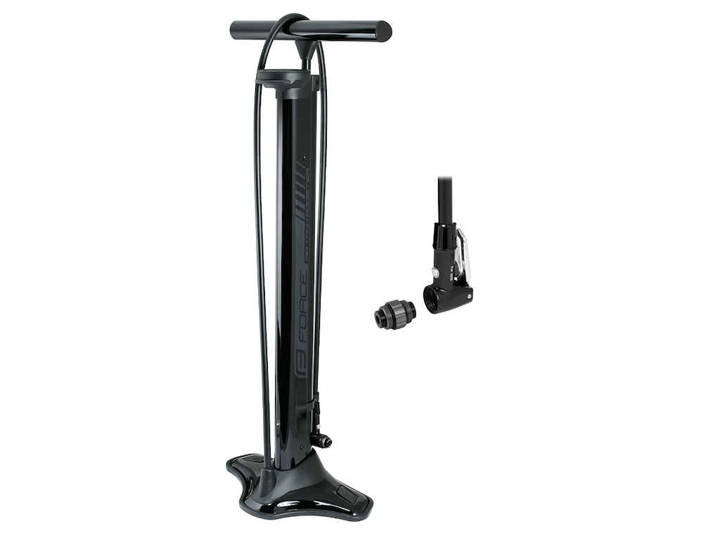 Force FORCE Air Tank Booster fotpumpe med manometer 18 Bar/260 PSI sort