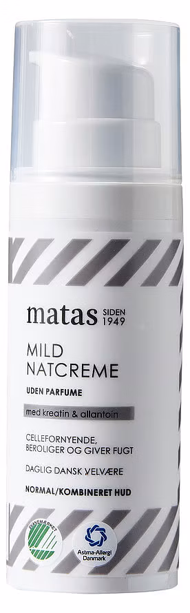 Matas Striber Mild Night Creme Normal/Combination Skin Fragrance Free 50 ml