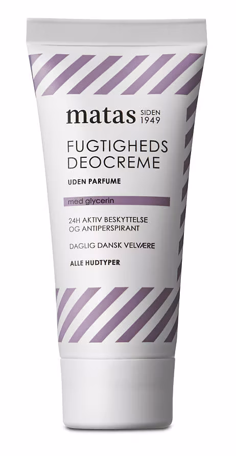 Matas Striber Perfume-Free Moisturising Deo Cream Antiperspirant 50 ml