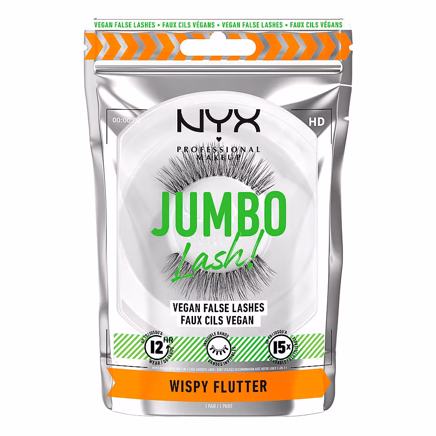 Nyx Professional Makeup Jumbo Lash! Vegan False Lashes Fringe Glam Wispy Flutter