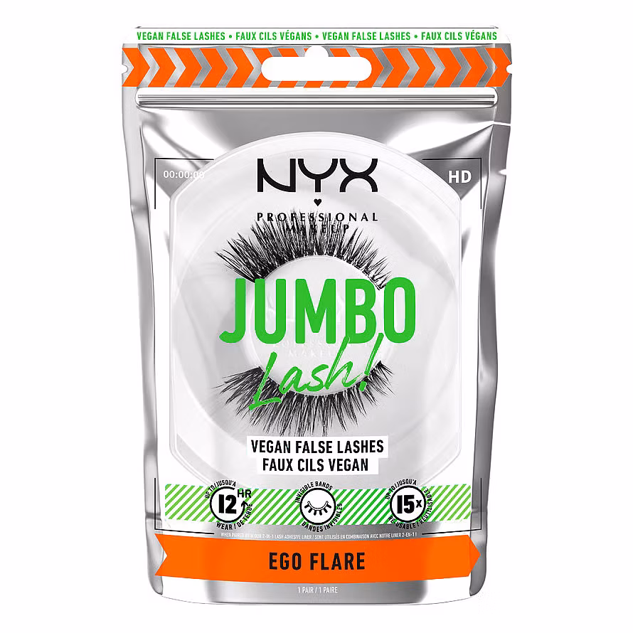Nyx Professional Makeup Jumbo Lash! Vegan False Lashes Fringe Glam Ego Flare
