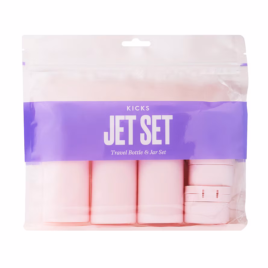 Kicks Beauty KICKS Beauty Travel Bottle & Jar Set 6-P