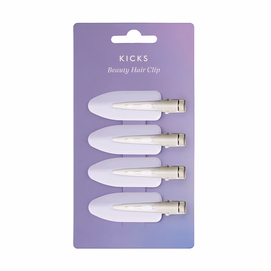 Kicks Beauty Make Up Hair Clips Lilac