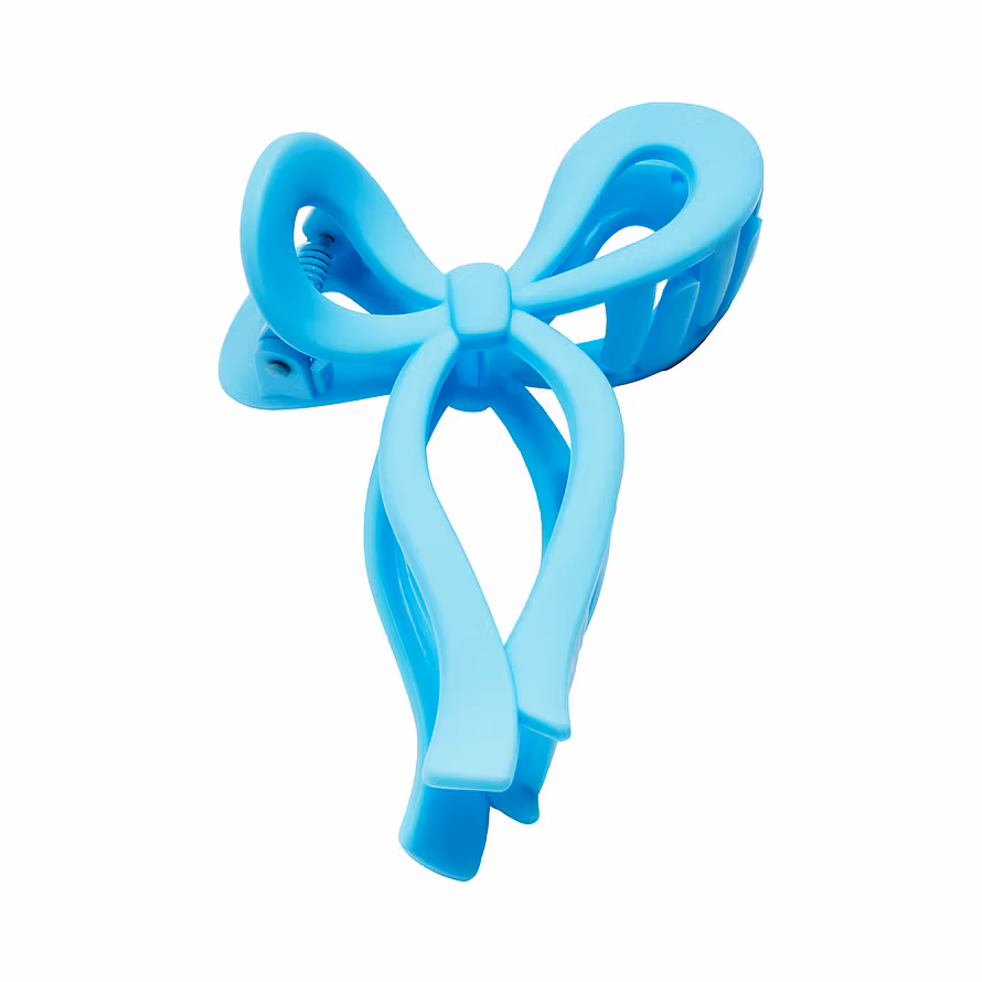 Kicks Beauty Bow Hair Clip Blue