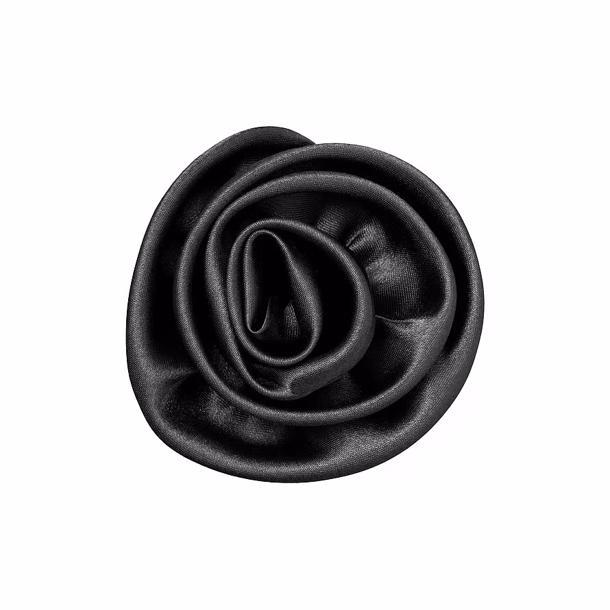 Kicks Beauty Flower Clip and Pin White Flower Clip and Pin Black
