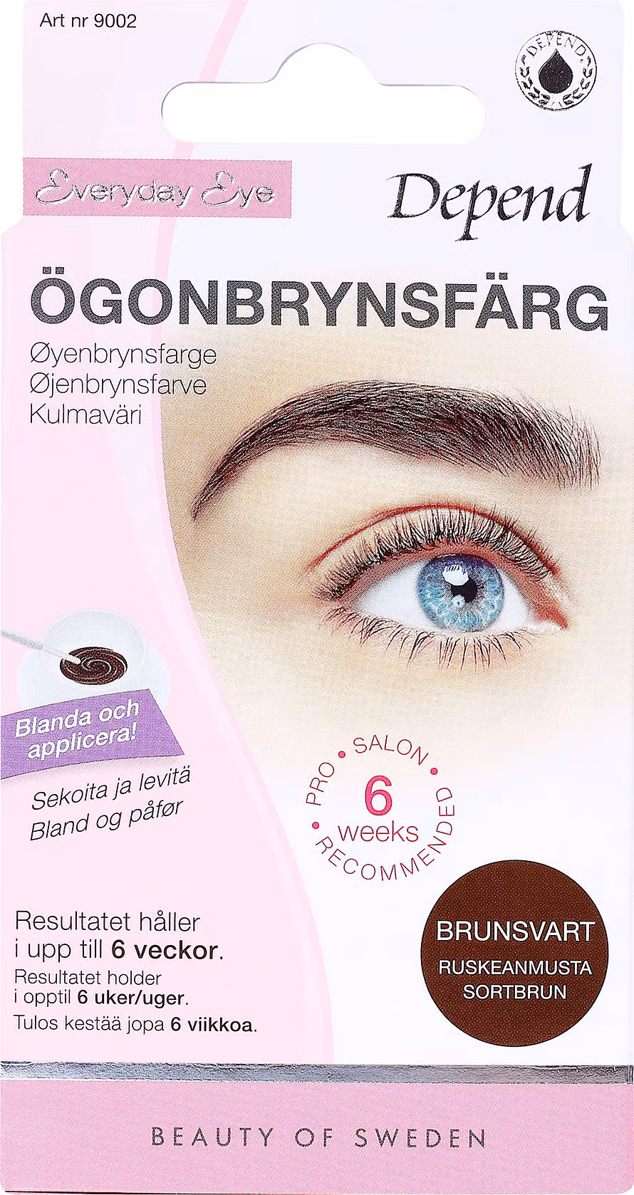 Depend Everyday Eye Eyebrow Colour Brown Black