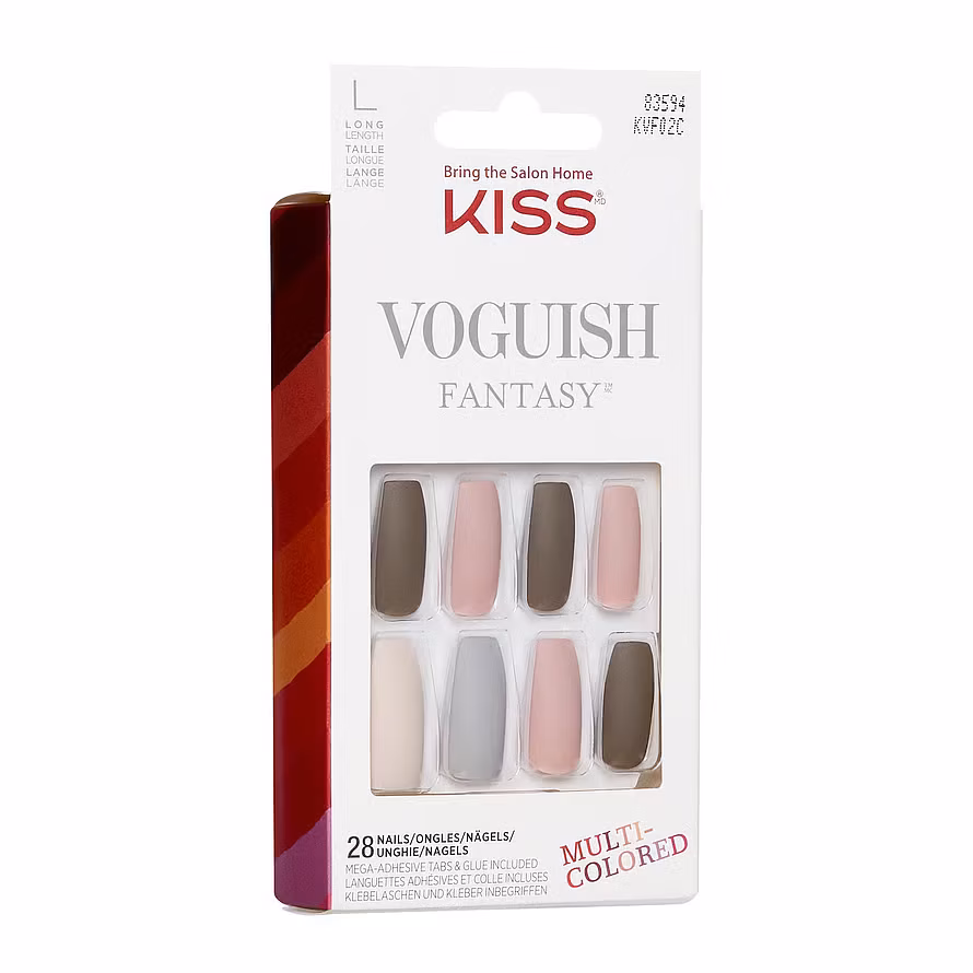 Kiss Vougish Fantasy Artificial Nail 83593 Multicolor