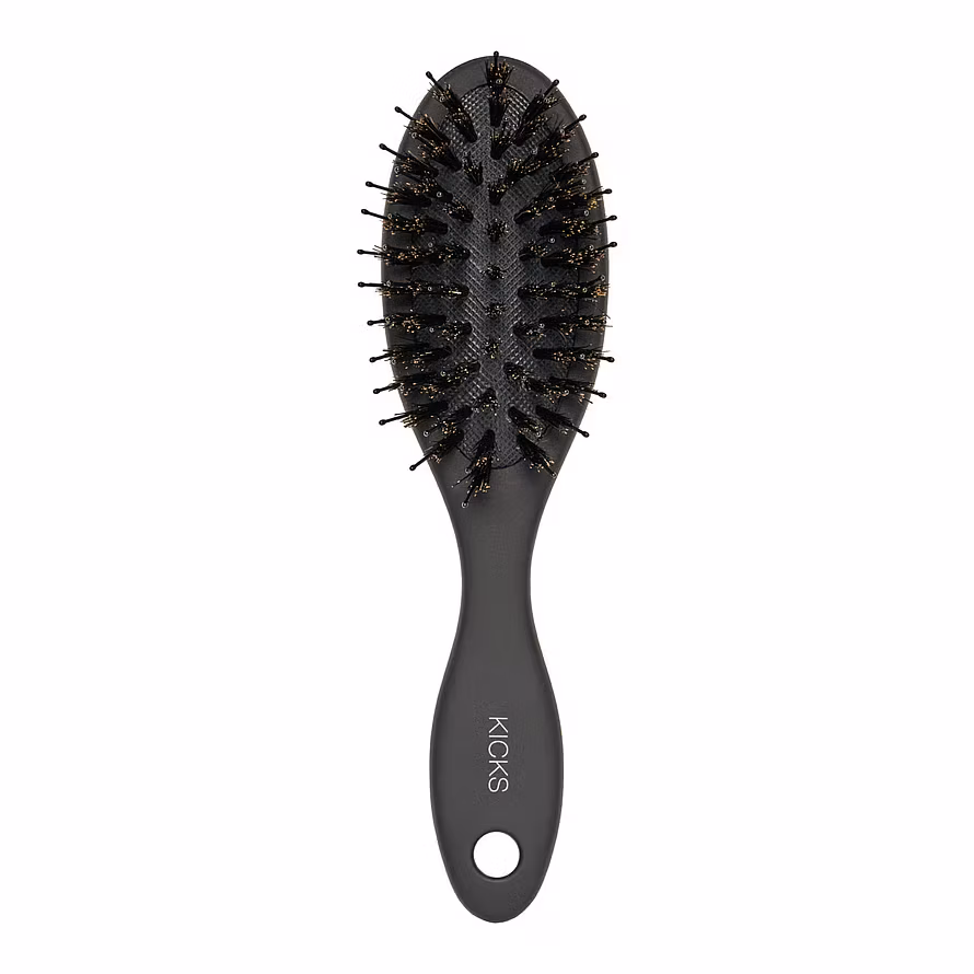 Kicks Beauty Glow Brush Matte Black Travel Size