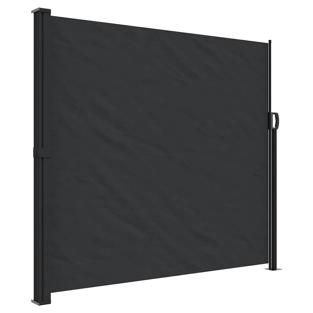 vidaXL vidaXL Uttrekkbar sidemarkise svart 180x300 cm