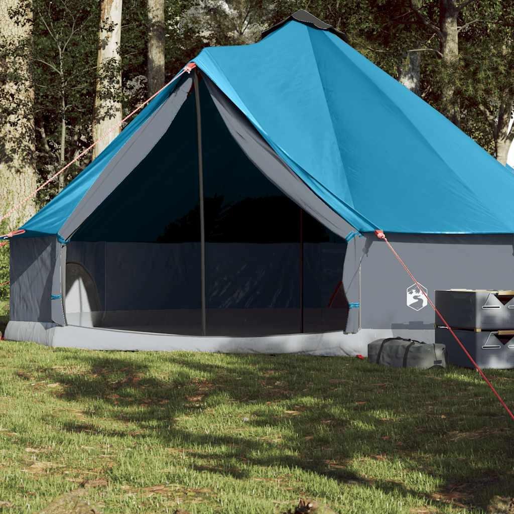 vidaXL vidaXL Familietelt tipi for 8 personer blå vanntett