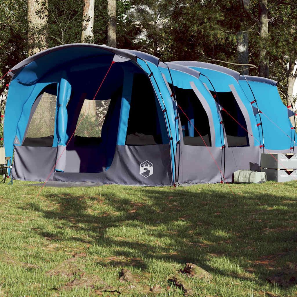 vidaXL vidaXL Tunneltelt for camping 8 personer blå vanntett