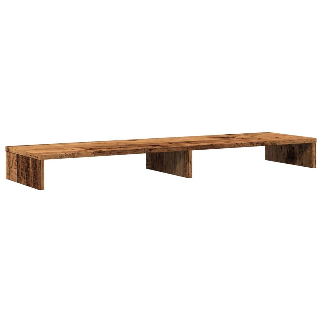 vidaXL vidaXL Skjermhylle gammelt tre 100x27x10 cm konstruert tre