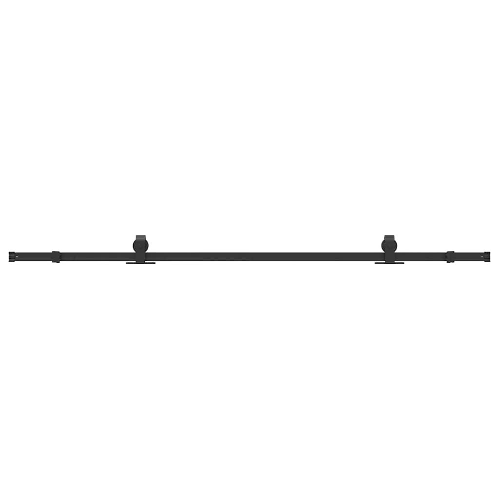 vidaXL vidaXL Utstyr for skyvedør 213 cm stål svart
