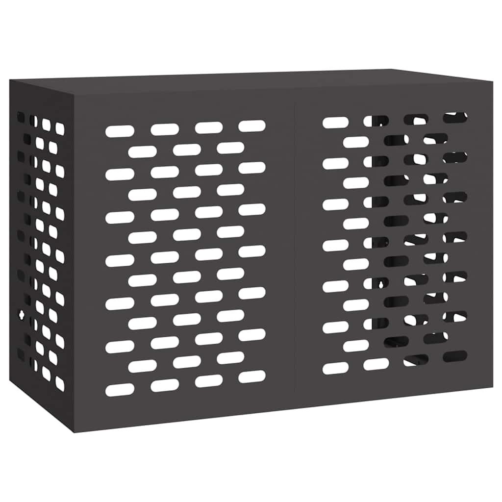 vidaXL vidaXL Deksel til klimaanlegg Svart 100 x 50 x 70 cm Stål