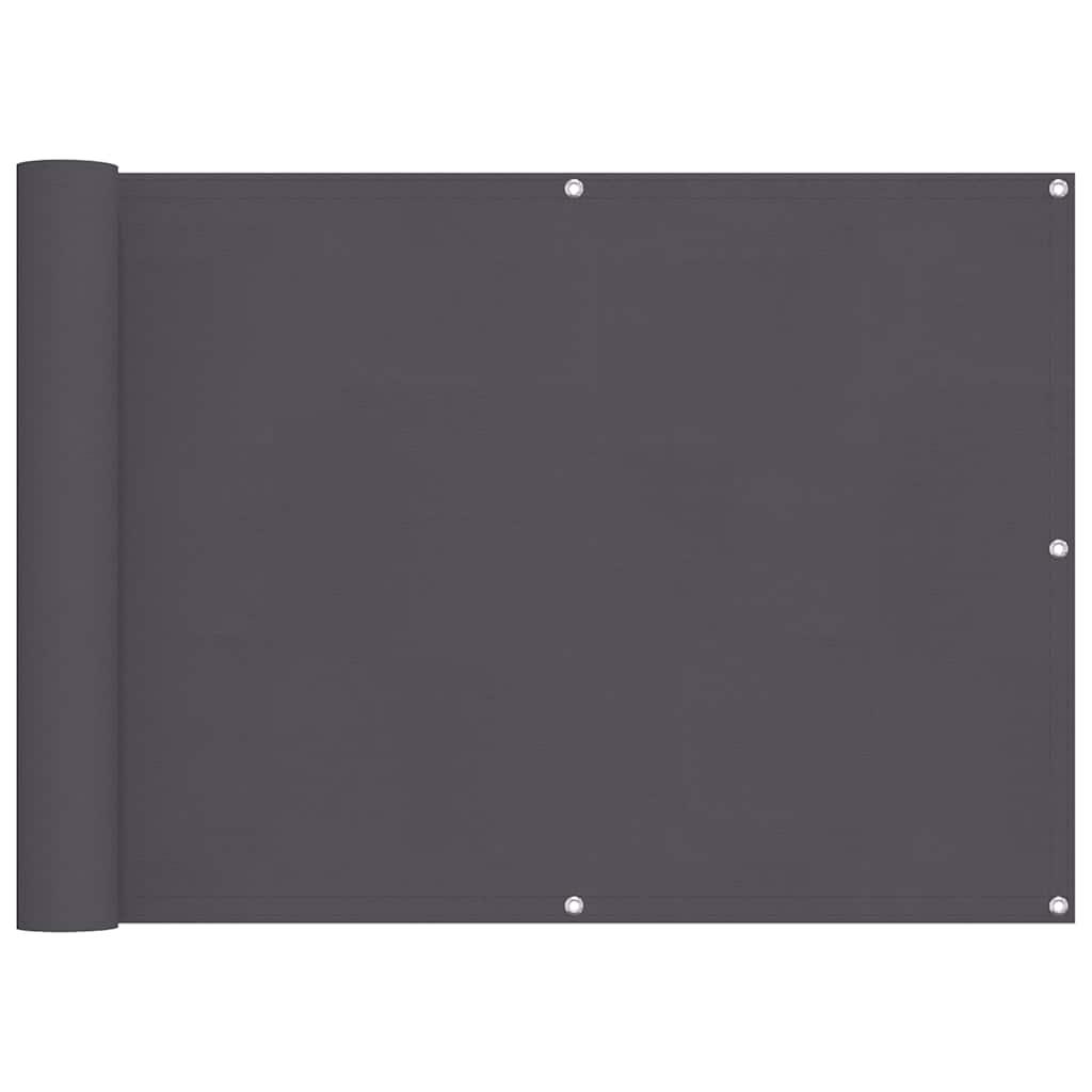 vidaXL vidaXL Balkongskjerm Oxfordstoff 90x600 cm Antrasitt