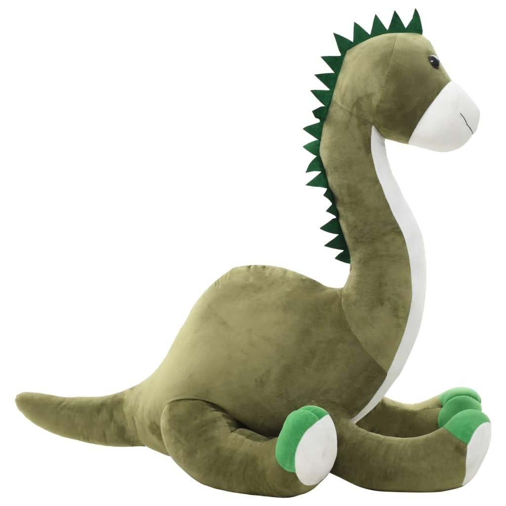 vidaXL vidaXL Lekebrontosaurus i plysj grønn