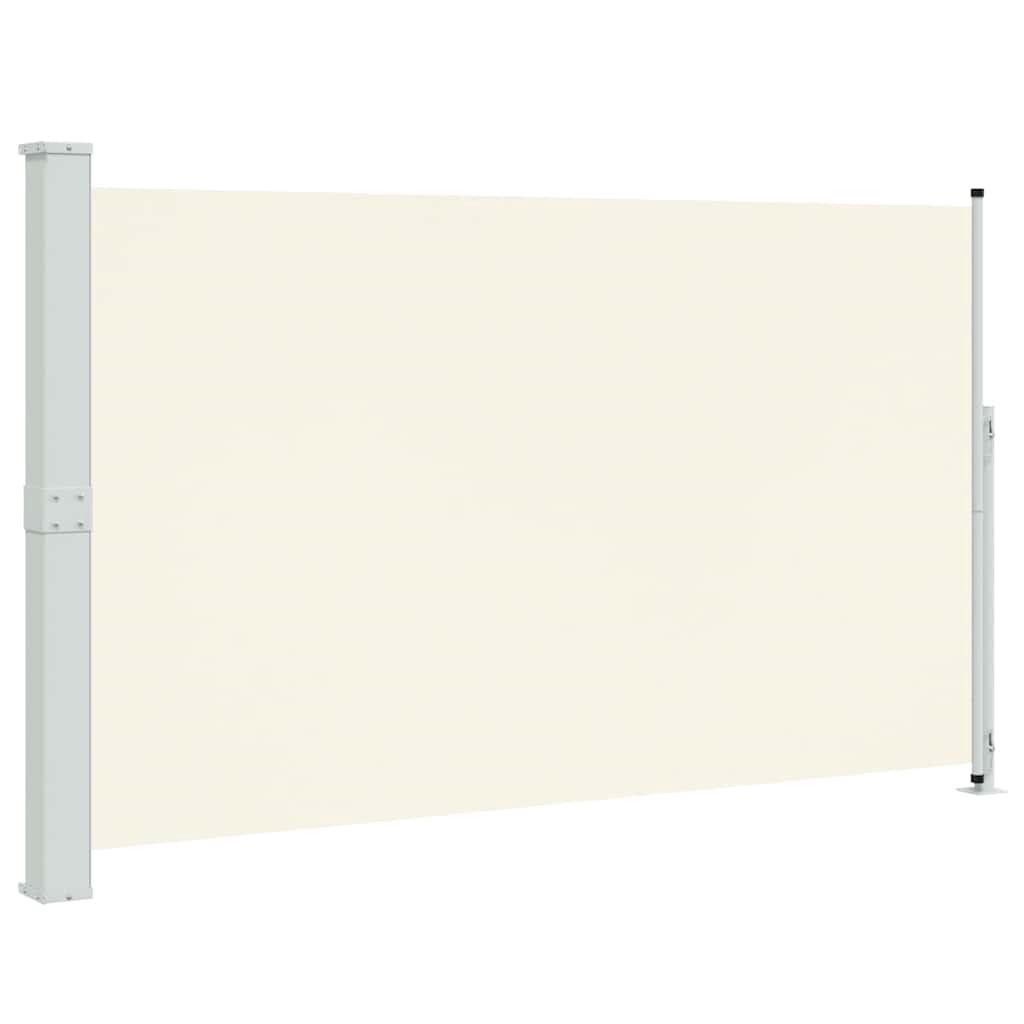 vidaXL vidaXL Uttrekkbar sidemarkise 180x300 cm kremhvit