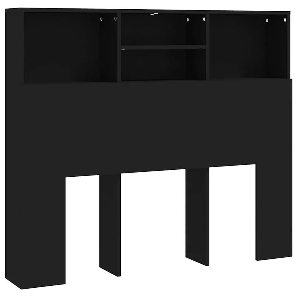 vidaXL vidaXL Sengegavlskap svart 120x19x103,5 cm
