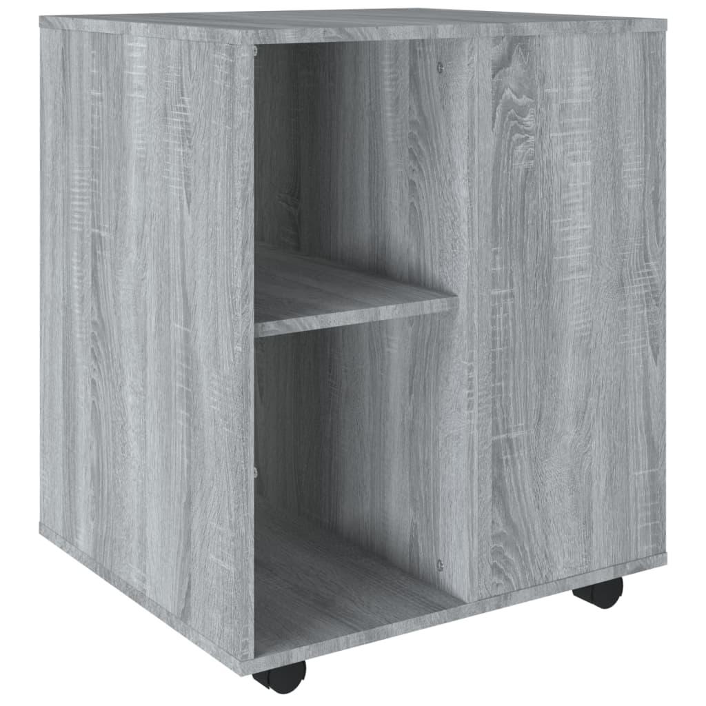 vidaXL vidaXL Rulleskap grå sonoma 60x53x72 cm konstruert tre