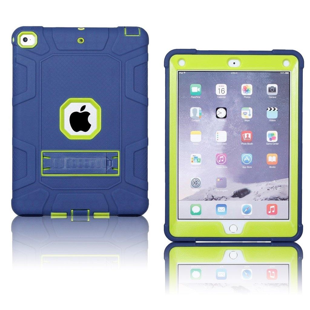 iPad (2018) Deksel laget av plastikk og silikon - Grønn og blå