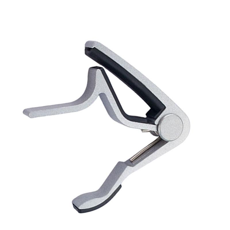 Gitarcapo i aluminiumslegering for akustiske gitarer Silver