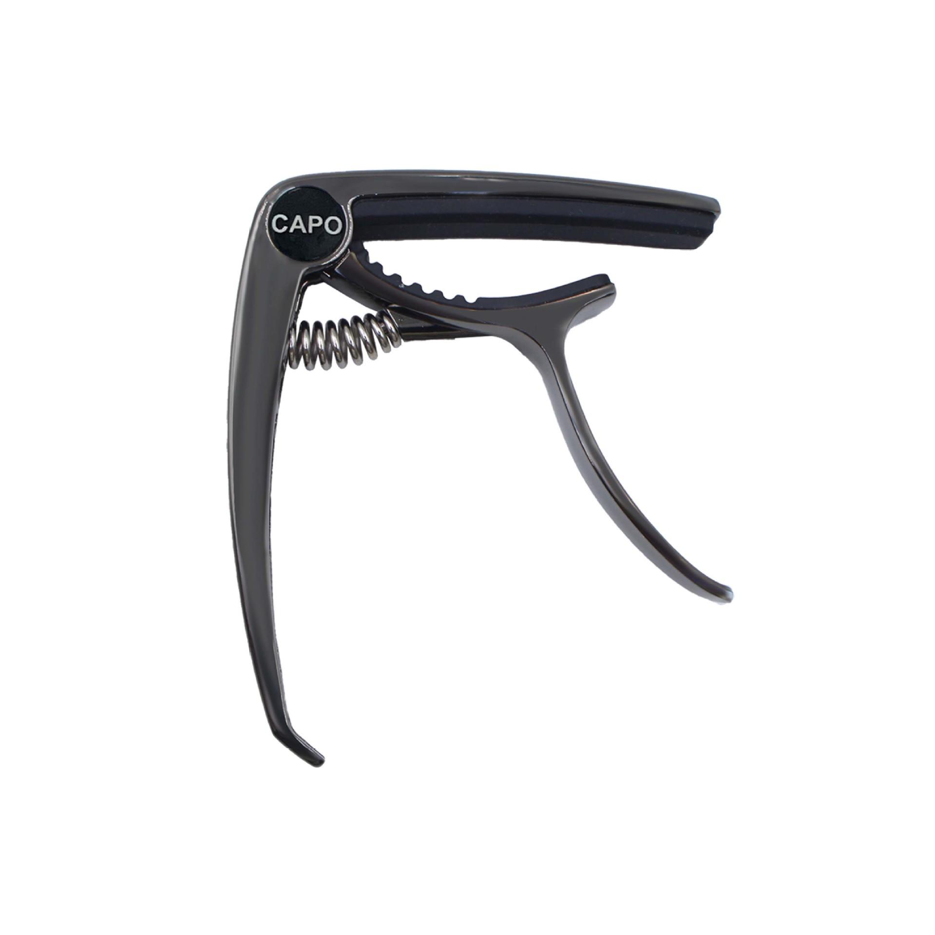 Gitar Capo i sinklegering for akustiske gitarer Black