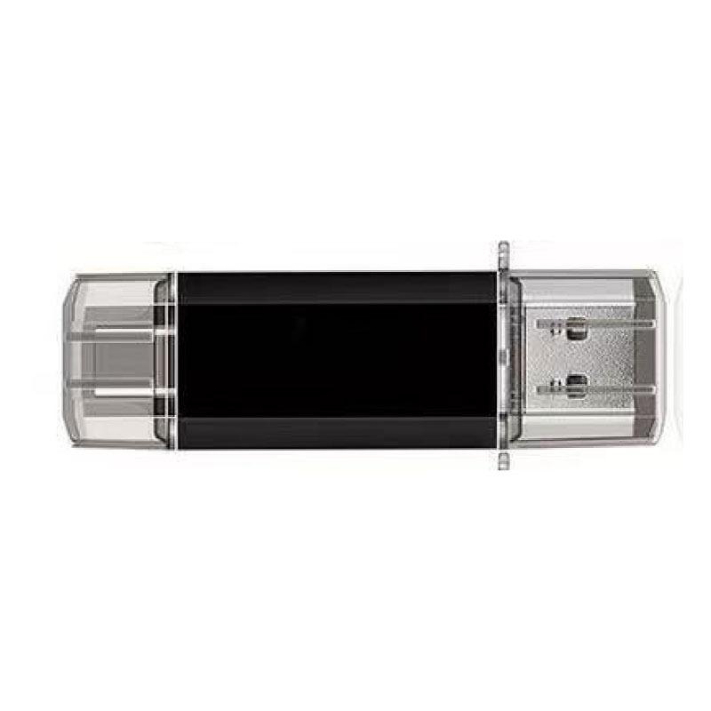 Kort 2-i-1 USB-minnepinne Høyhastighets USB 3.0 for Datamaskin og compatible with Android-enheter Black 32GB