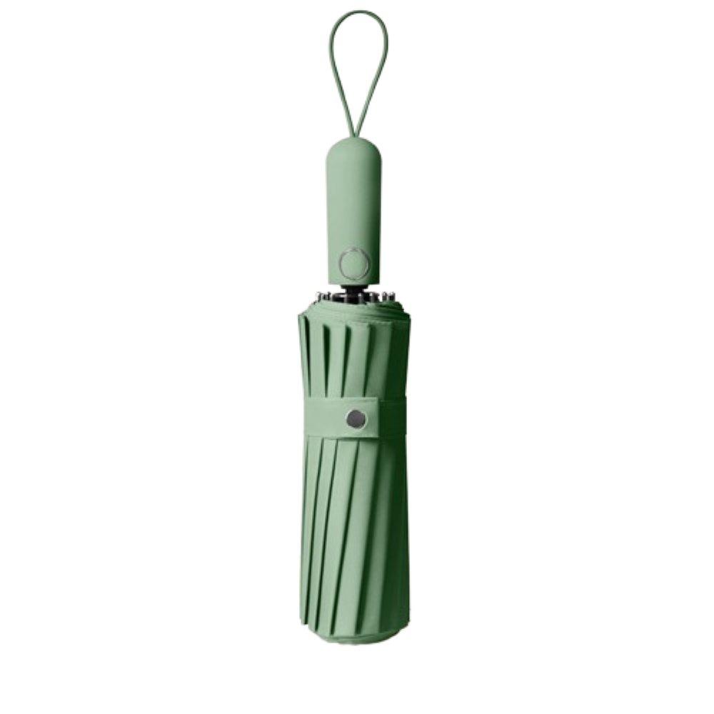 Automatisk Stormparaply med 48 Ribber - Ekstra Stor, Vindtett og UV-beskyttende Green