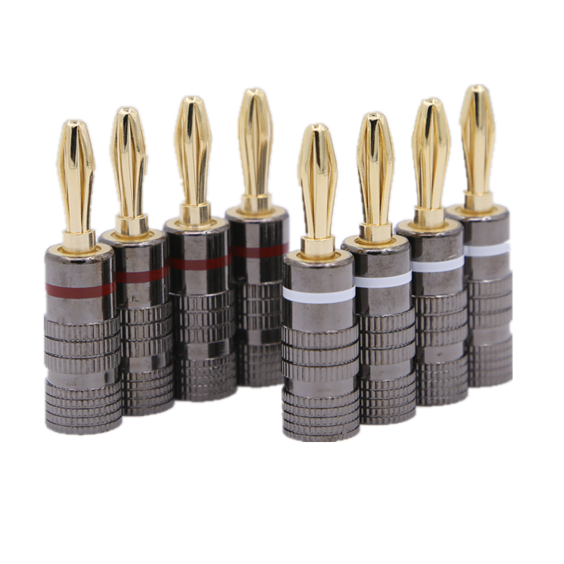 Sett med åtte bananplugger, 4 mm 8-pack