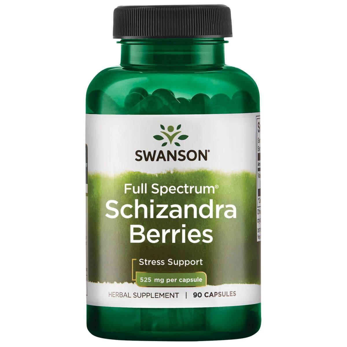 Swanson Schizandra Berries Stress Support - 90 kapsler
