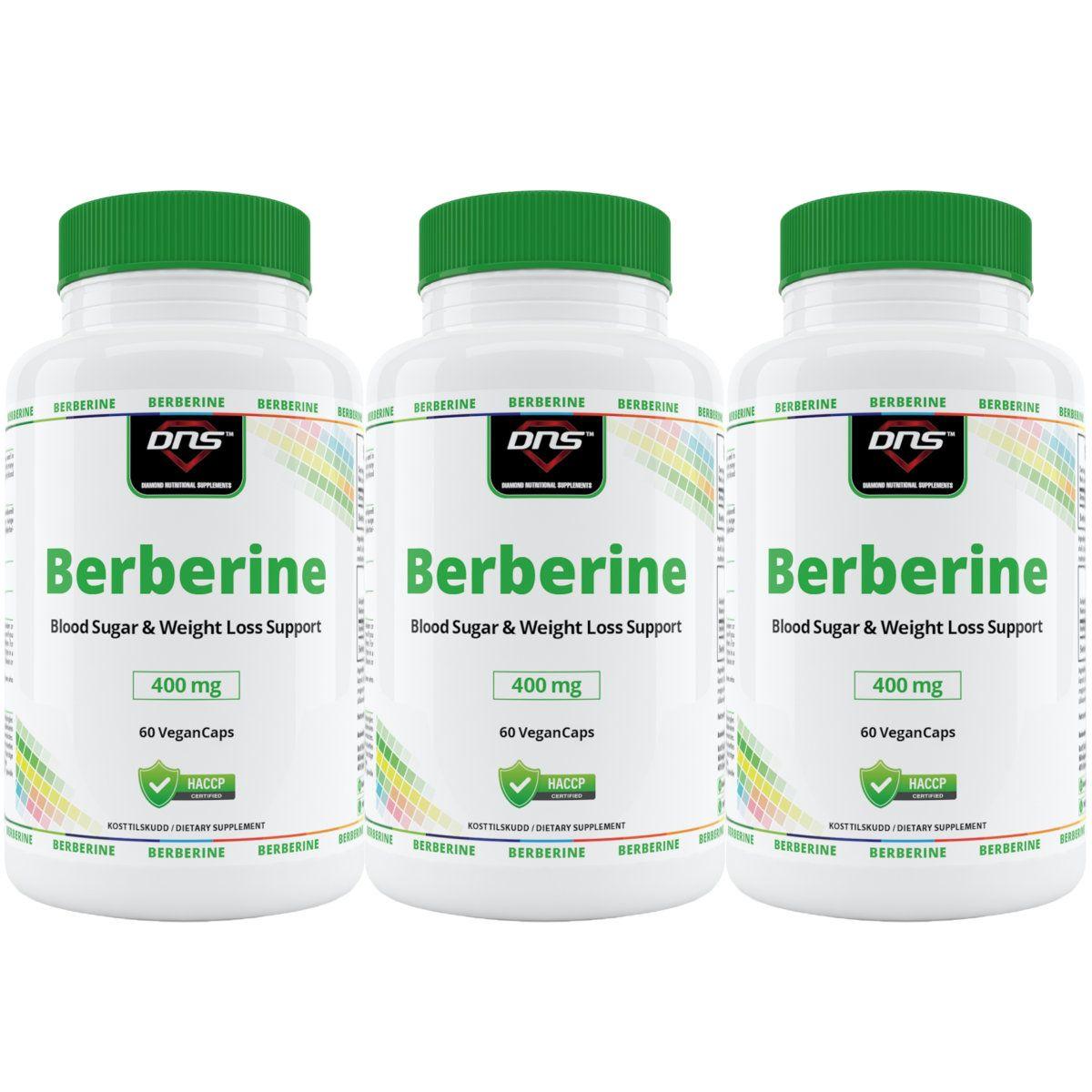 DNS 3-pack Berberine 400 mg - 3 x 60 kapsler